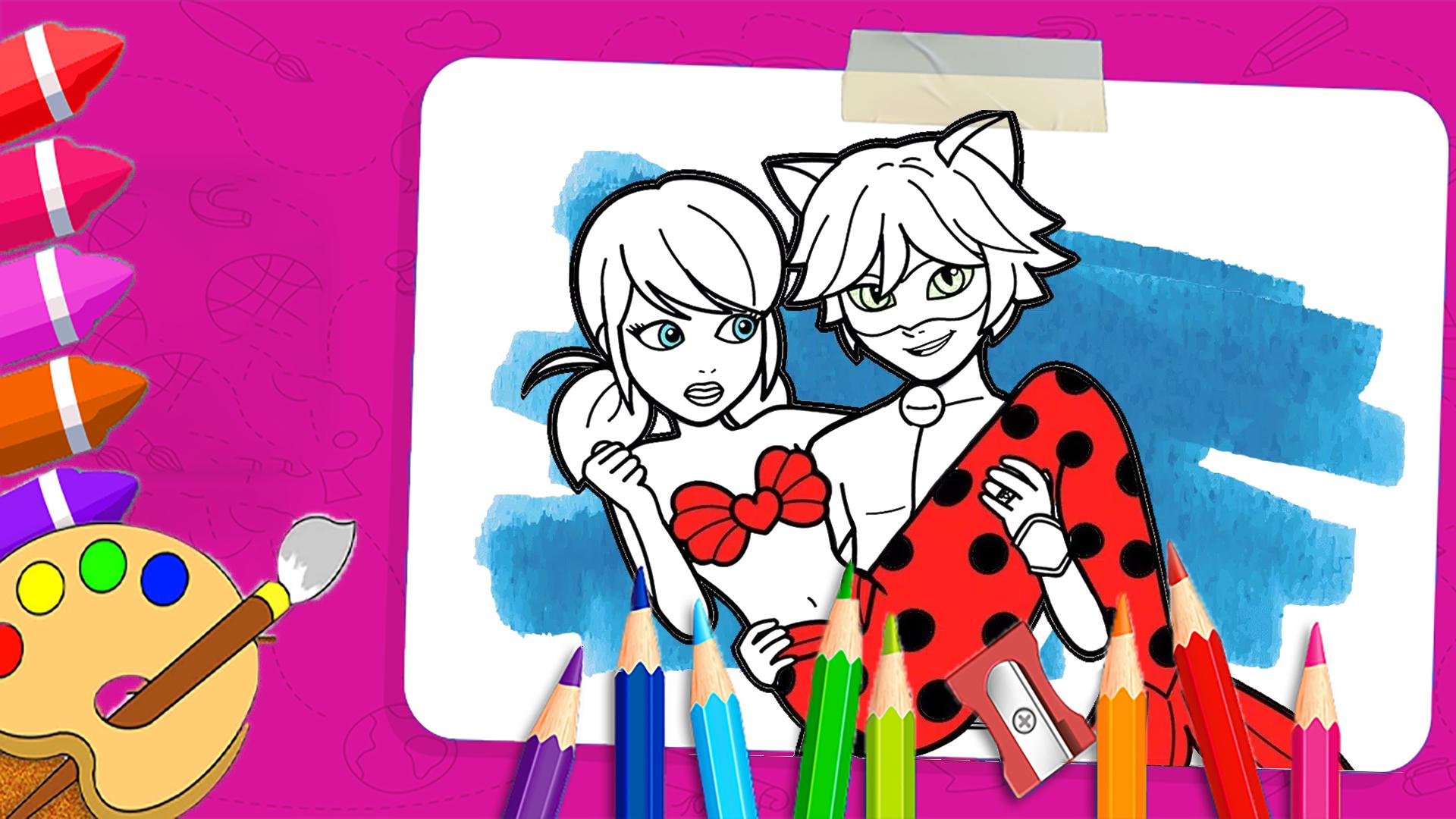 Tải xuống APK Hero Cats LadyBug Drawing Book cho Android Tải xuống APK Hero Cats LadyBug Drawing Book cho Android