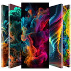 Smoke Color Wallpaper 3D أيقونة