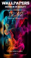 Smoke Color Wallpaper 3D الملصق