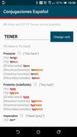 2 Schermata ConJuegaTion Spanish Verbs