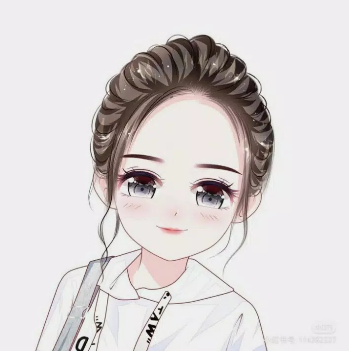 Download Cute Girl Cartoon Instagram Profile Wallpaper