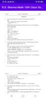 R.D. Sharma Math Solutions-10 imagem de tela 1
