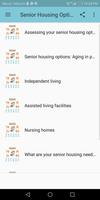 Options de Senior Housing Affiche
