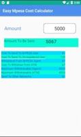 Easy M-PESA Cost Calculator Screenshot 3