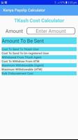 Easy M-PESA Cost Calculator Screenshot 2