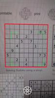 Sudoku Camera capture d'écran 1