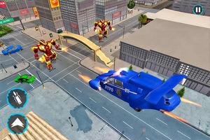 Flying Police Car Robot Transform capture d'écran 1