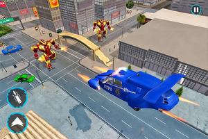 Flying Police Car Robot Transform ảnh chụp màn hình 1