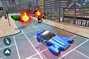 Flying Police Car Robot Transform ảnh chụp màn hình 2