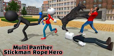 US Stickman Panther Robot Superhero Crime Mafia