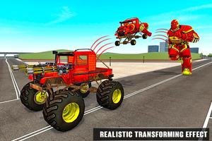 US Army Monster Truck Transform Robot Games capture d'écran 3
