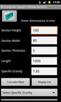 Engineering Weight Calculator capture d'écran 1