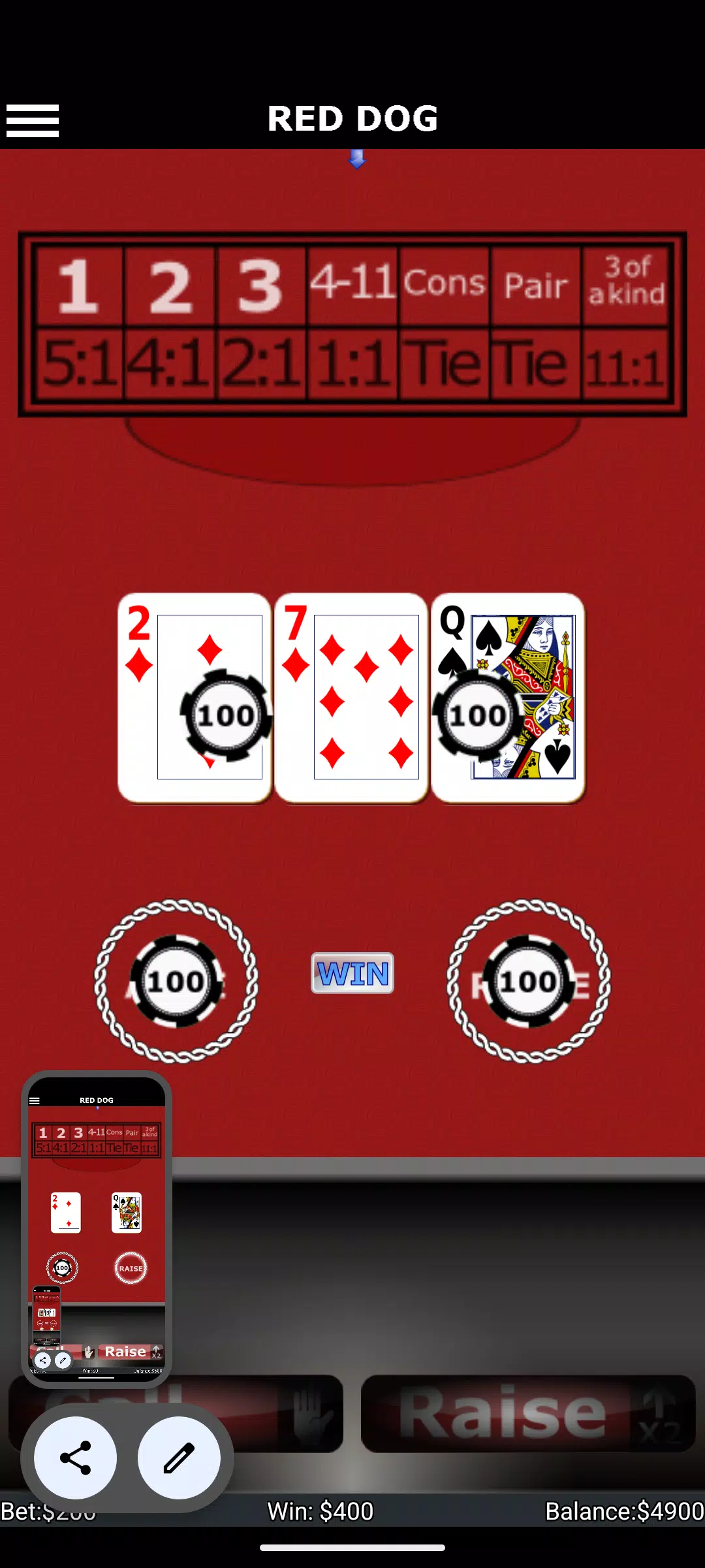 Red Dog Poker