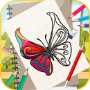 Learn To Draw Colorful Butterfly Step by Step-APK