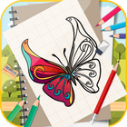 Learn To Draw Colorful Butterfly Step by Step ícone