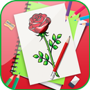 Learn To Draw Beautiful Flowers Step by Step-APK