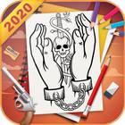 Learn To Draw Wild West Tattoos Free biểu tượng
