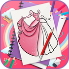 Learn To Draw Princess Dress Step By Step ícone