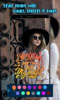 Write Text on Pictures - Add Text Photo Editor capture d'écran 3