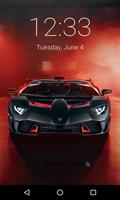 Lambo Supercar Lock Screen Affiche