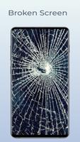 Broken Screen Prank Wallpaper Plakat