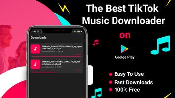 TikTok Music & Song Downloader Affiche