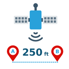 Entfernungsmessung (GPS) Zeichen