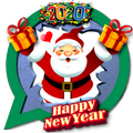 Stickers Happy New Year 2020
