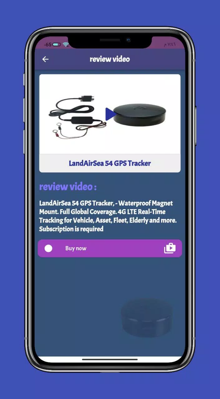 LandAirSea 54 GPS Tracker, - Waterproof Magnet Mount. Full Global Coverage.  4G LTE Real-Time Tracking for Vehicle, Asset, Fleet, Elderly and more.