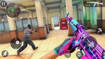 Bank Robbery Gun Shooting Game captura de pantalla 3