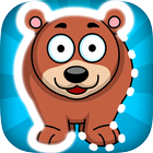 Toddler Animal Trace أيقونة
