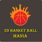 Manie de basket-ball en 2D icône