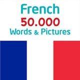 사진과 함께 프랑스어 50.000 단어 아이콘