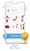 Language wise Stickers for Whatsapp WastickerApp capture d'écran 2