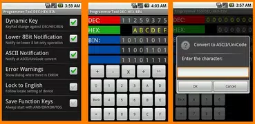 Programmer Tool DEC-HEX-BIN