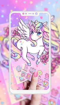 Kawaii Unicorn Wallpaper 4K screenshot 2