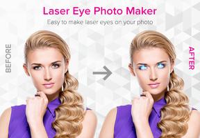Laser Eye Photo Maker Affiche