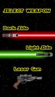 Laser saber and gun simulator poster