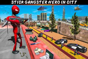 Stick Gangster Hero City Simulator постер