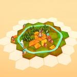Tile based city builder icon