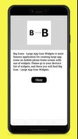 Big Icons - Large Icon Widgets پوسٹر