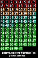 BN Pro Battery Level-WhiteB الملصق