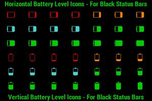 BN Pro Battery Level Icons Affiche