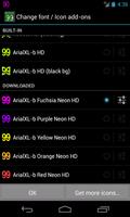 BN Pro ArialXL-b Neon HD Text الملصق