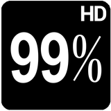 BN Pro Percent White HD Text icône