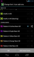 BN Pro Roboto-b Neon HD Text الملصق