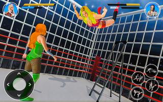 Girls Fighting Wrestling Games imagem de tela 3