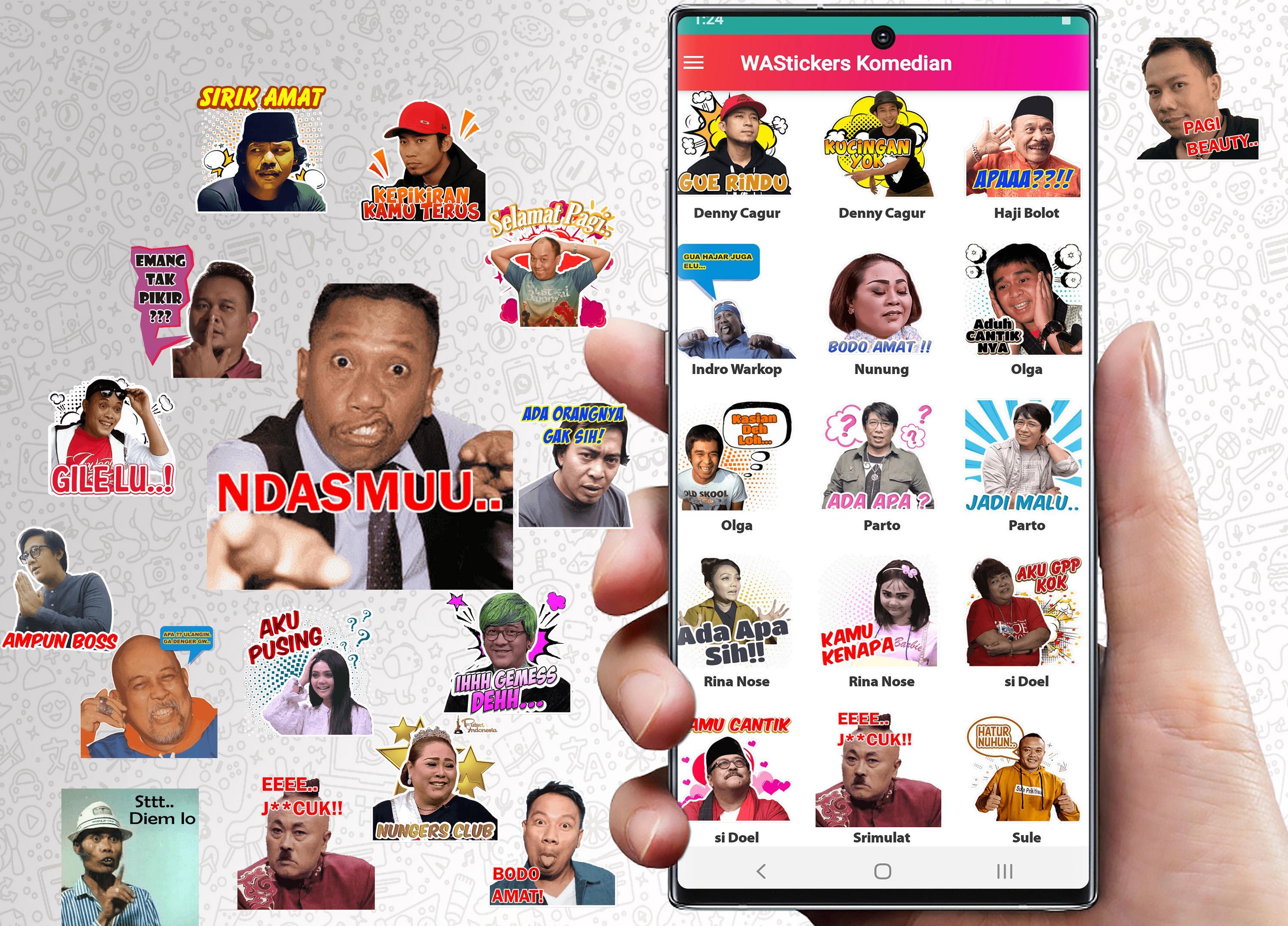 Wastickerapps Komedian Cute Pelawak Wa Sticker For Android Apk
