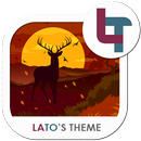 Reindeer In The Forest Xperia Theme APK