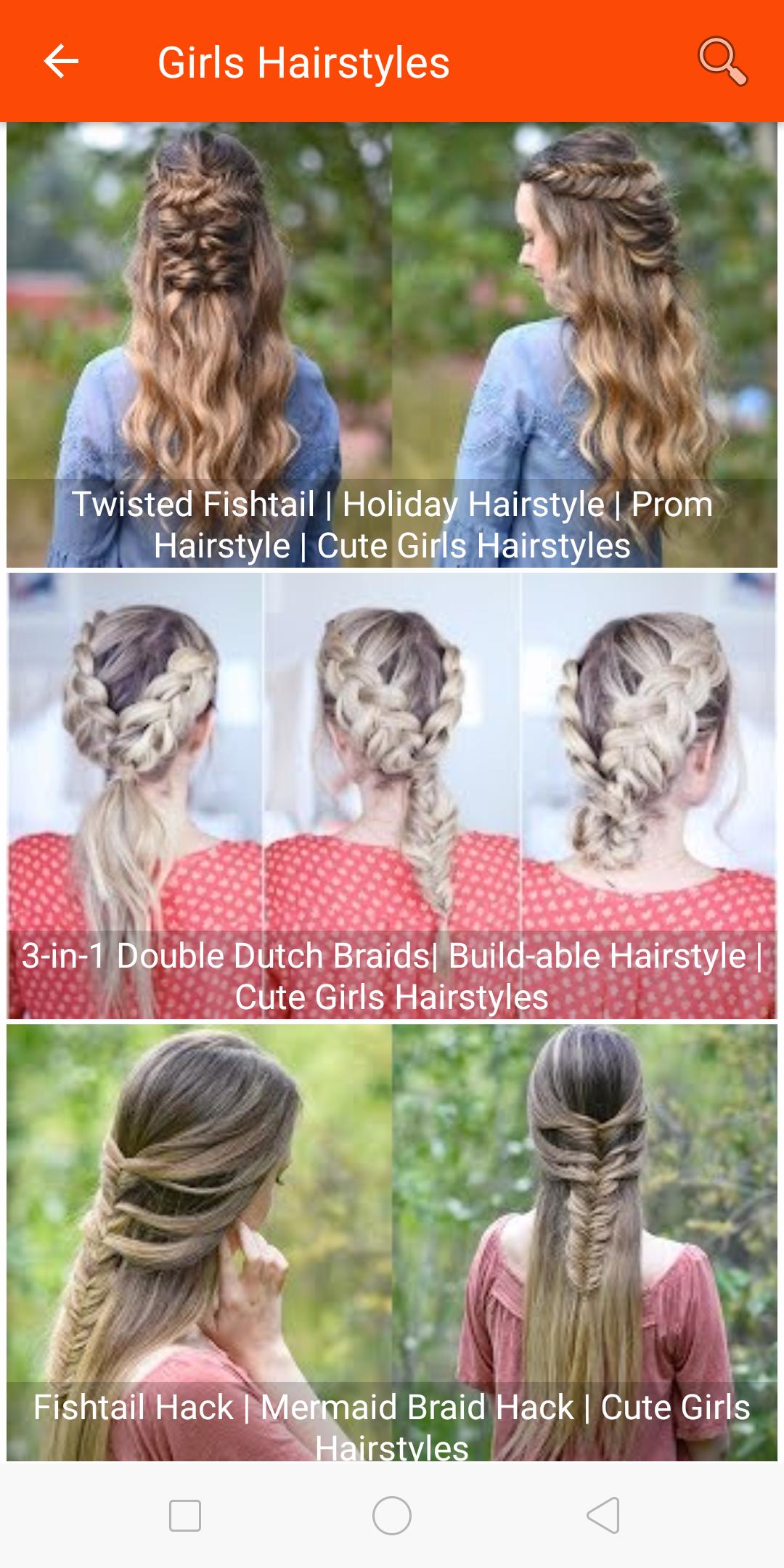 Latest Girls Hairstyles Step By Step Tutorials For Android Apk